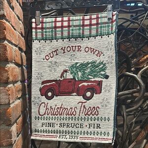 NWT Holiday Christmas Tree Red Truck Table Runner